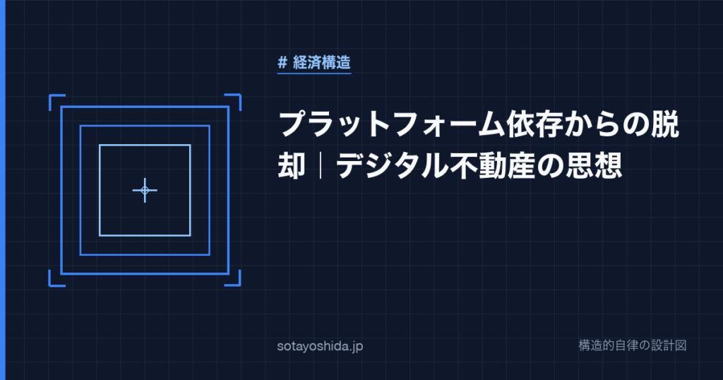 プラットフォーム依存からの脱却｜デジタル不動産の思想