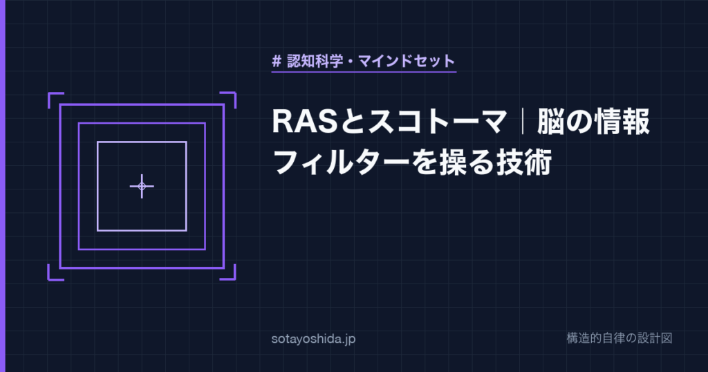 RASとスコトーマ｜脳の情報フィルターを操る技術