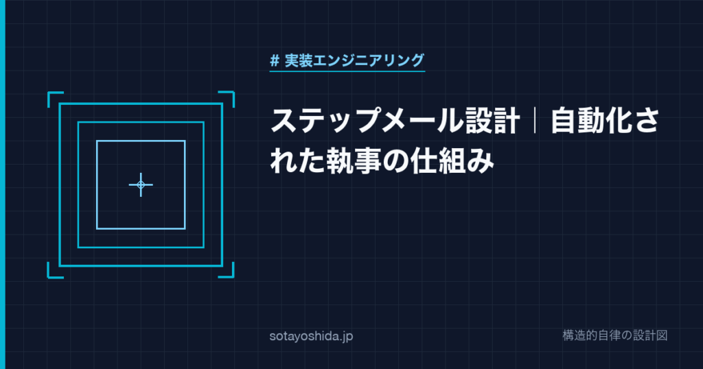 ステップメール設計｜自動化された執事の仕組み