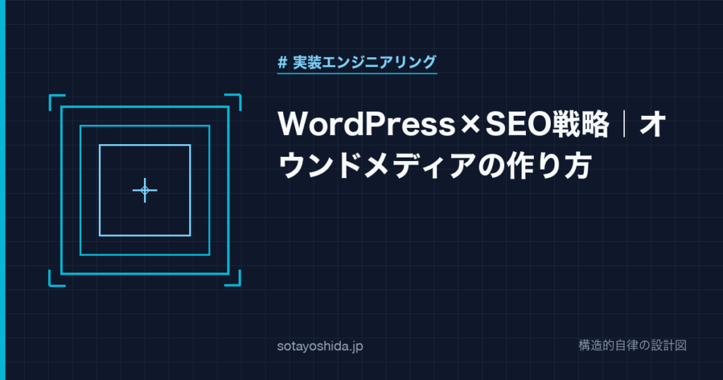 WordPress×SEO戦略｜オウンドメディアの作り方