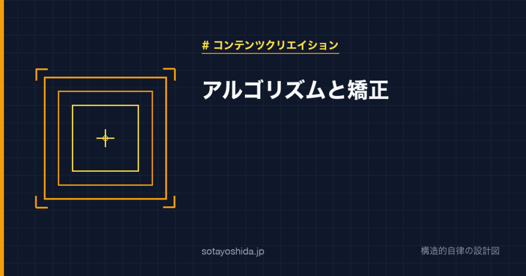 アルゴリズムと矯正