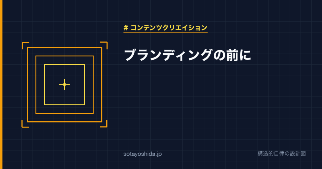 ブランディングの前に
