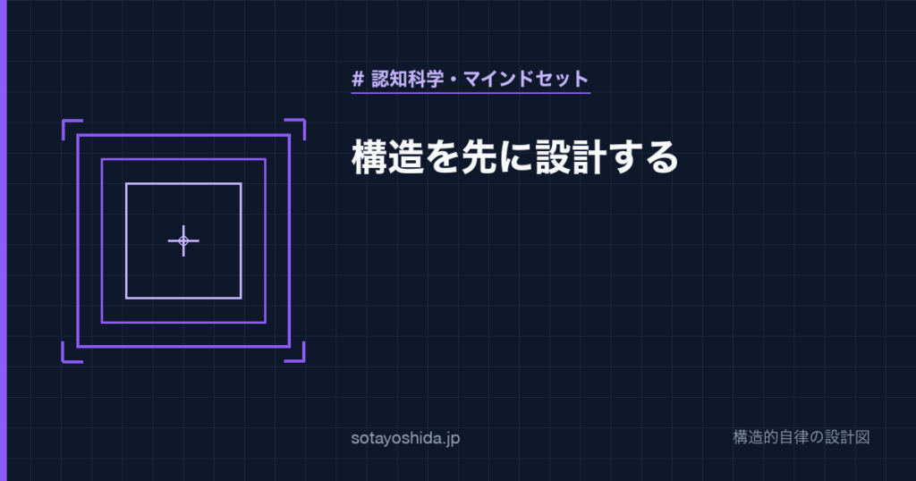 構造を先に設計する