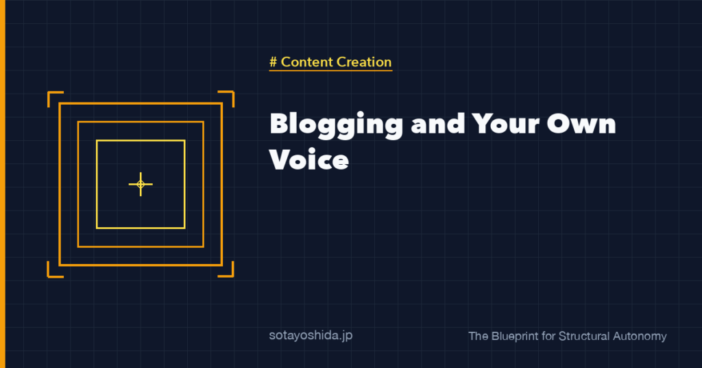 Blogging and Your Own Voice