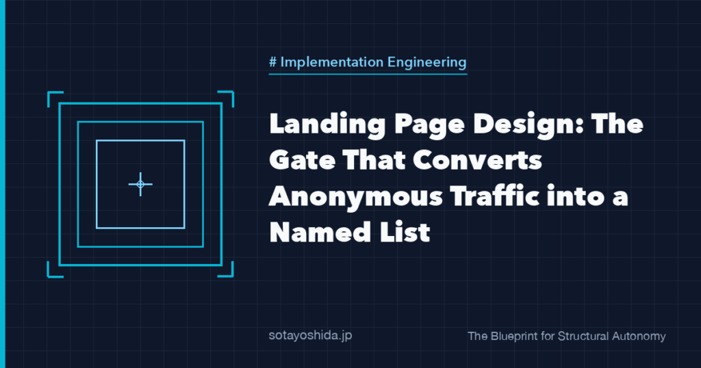 Landing Page Design: The Gate That Converts Anonymous Traffic into a Named List