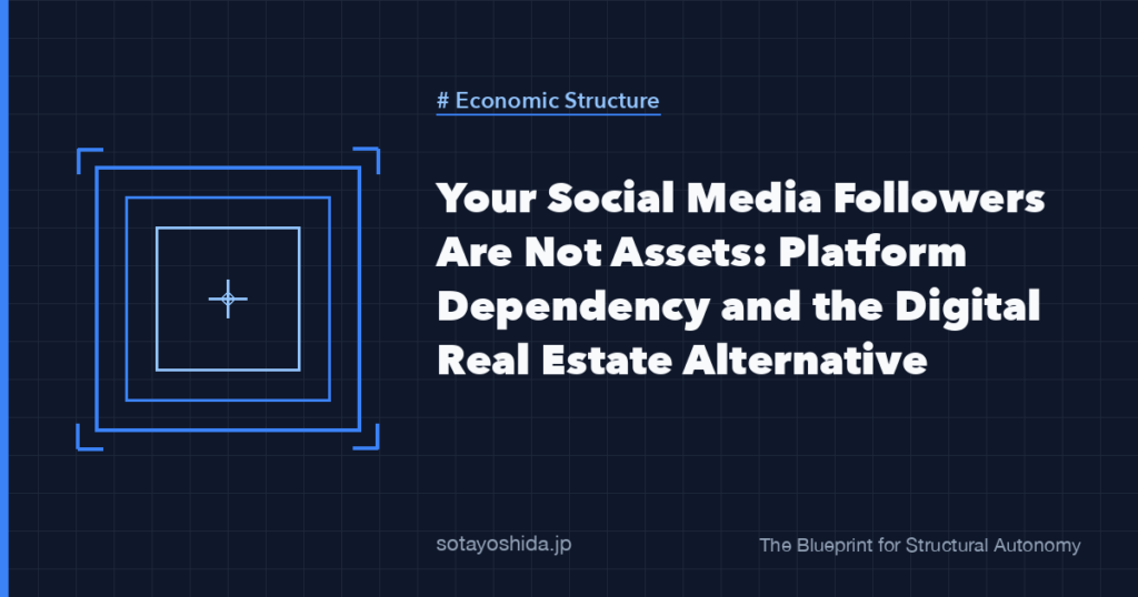 Your Social Media Followers Are Not Assets: Platform Dependency and the Digital Real Estate Alternative