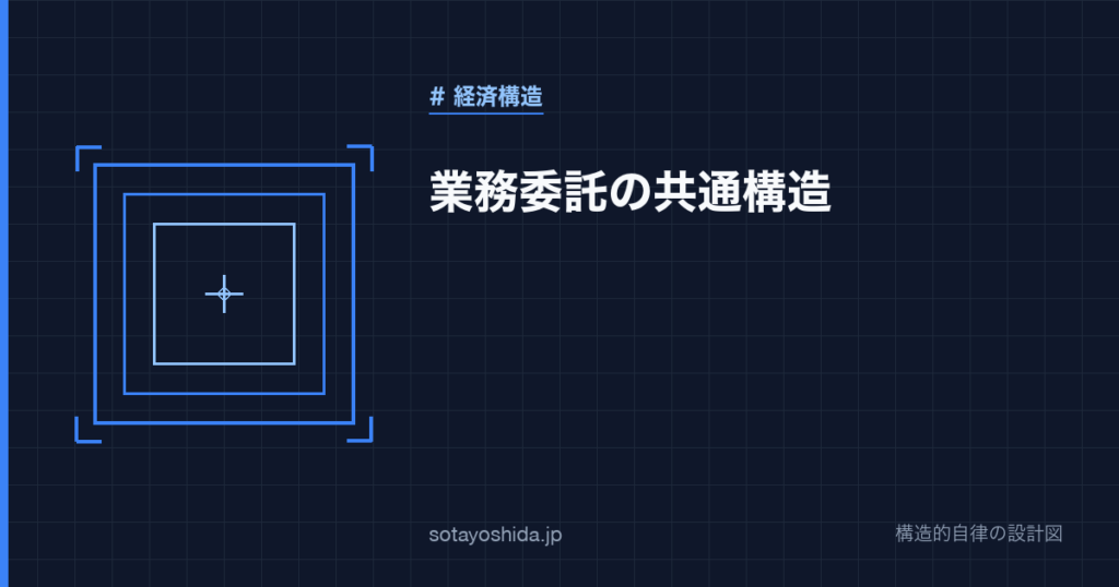 業務委託の共通構造