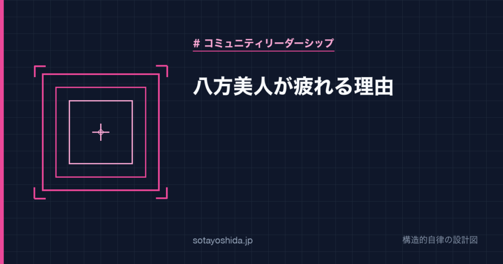 八方美人が疲れる理由
