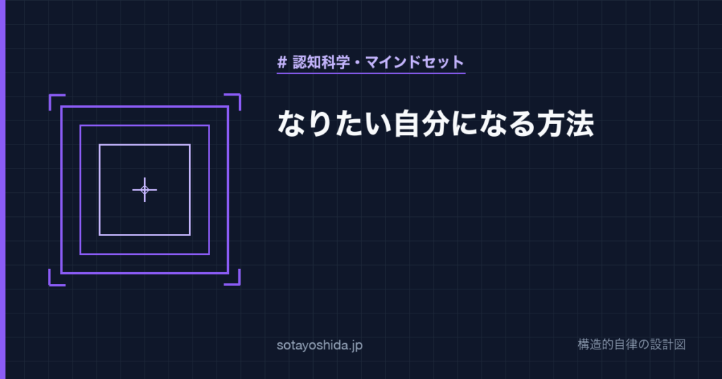なりたい自分になる方法