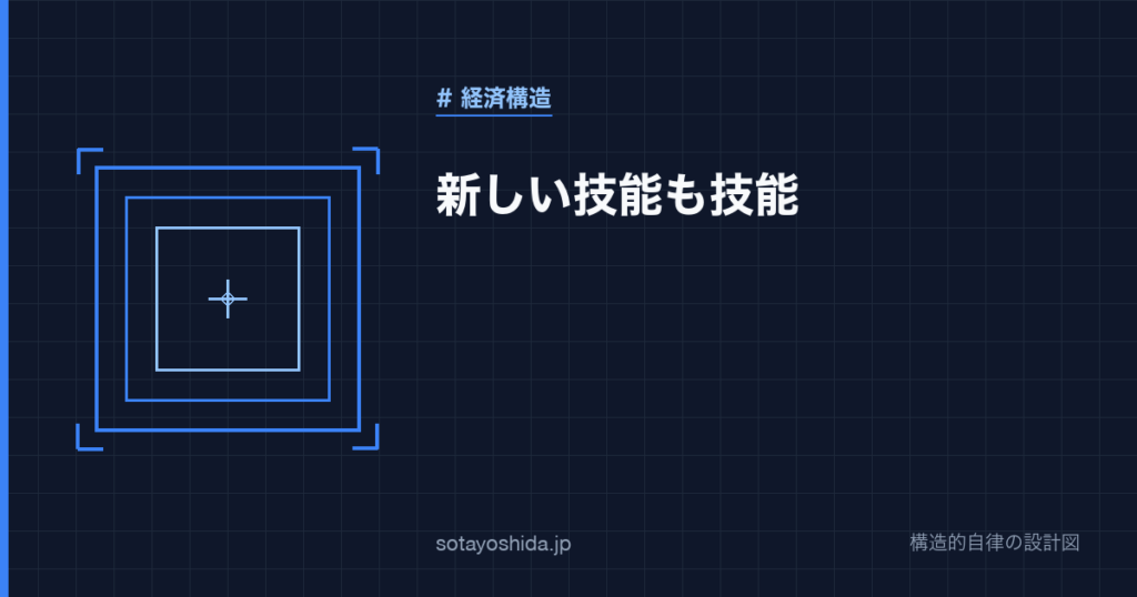 新しい技能も技能