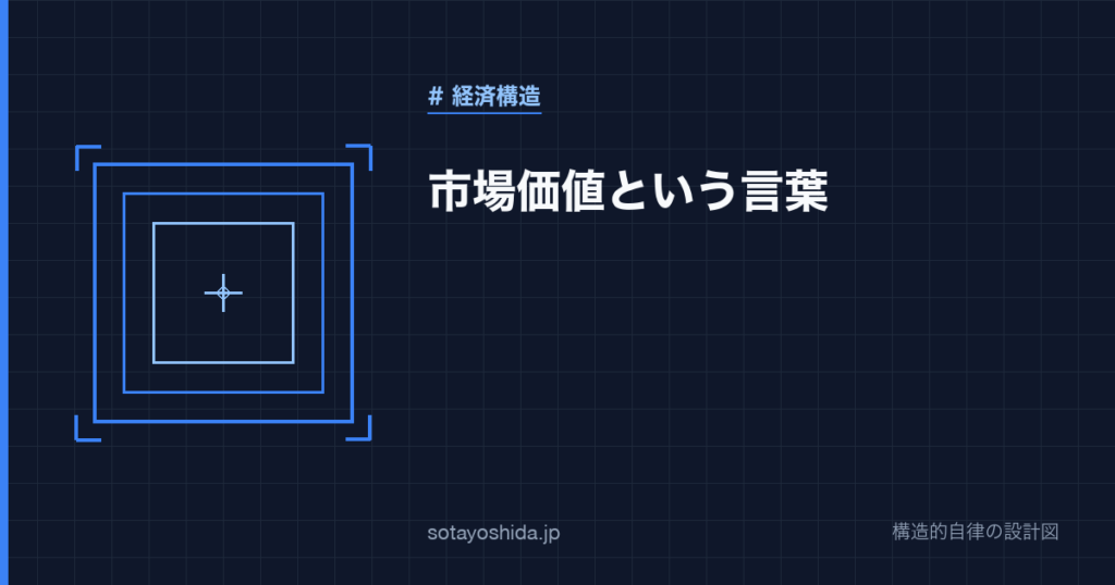市場価値という言葉