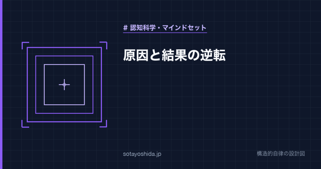 原因と結果の逆転