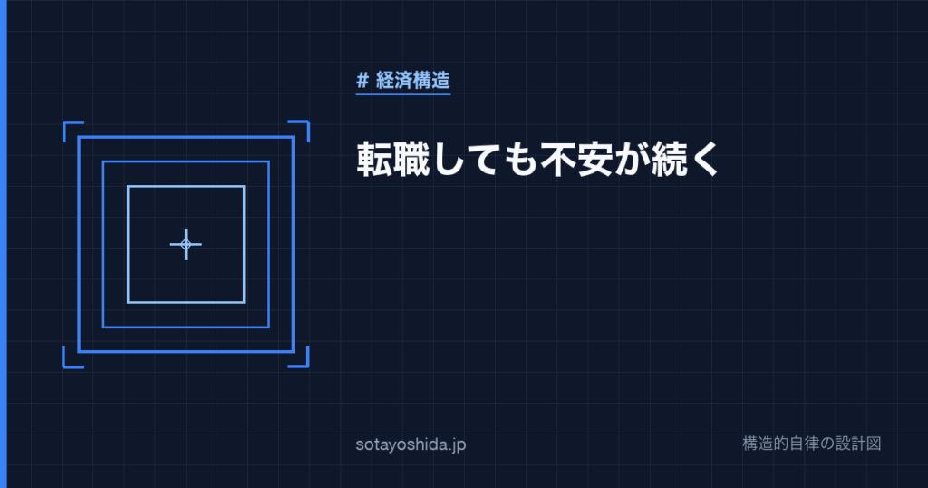 転職しても不安が続く